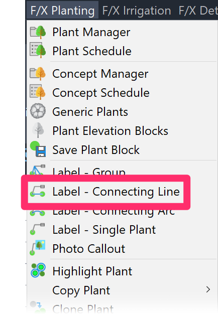 F/X Planting menu